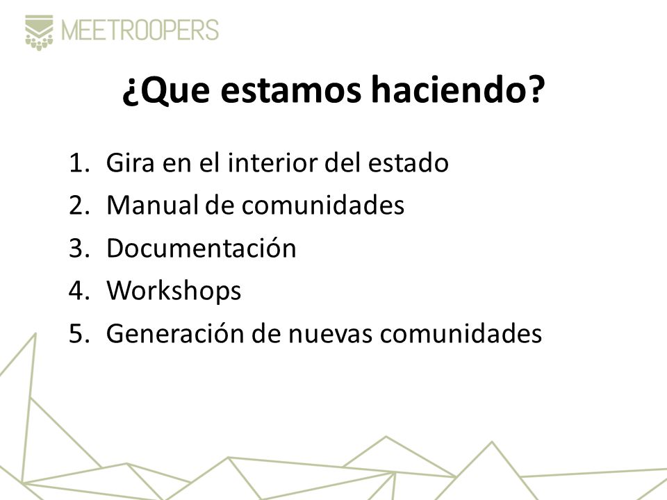 ¿Que estamos haciendo Gira en el interior del estado