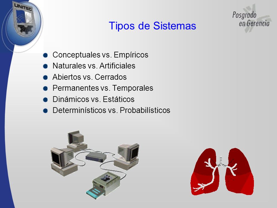 Tipos de Sistemas Conceptuales vs. Empíricos