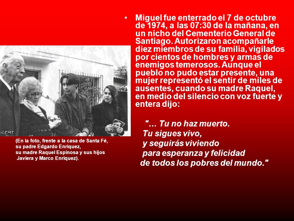 para esperanza y felicidad de todos los pobres del mundo.