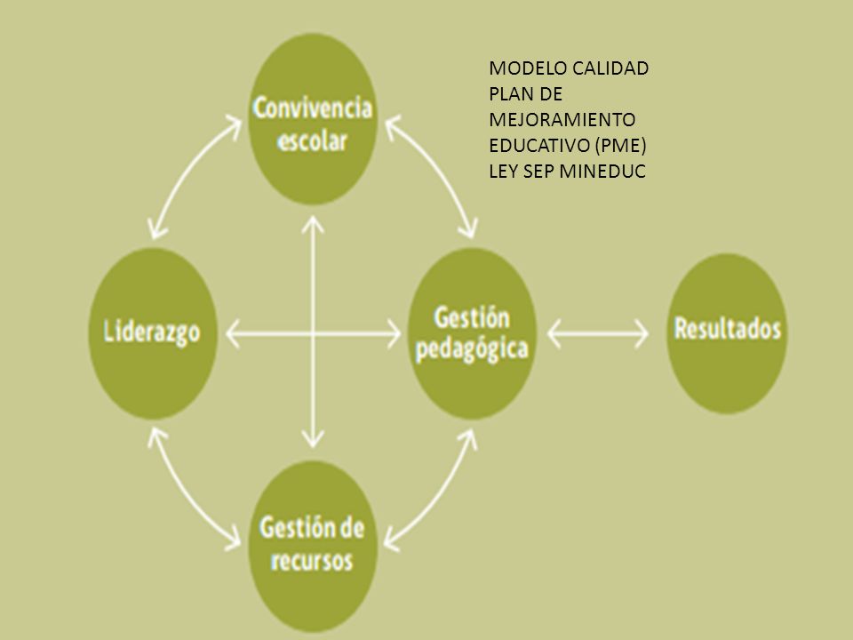 MODELO CALIDAD PLAN DE MEJORAMIENTO EDUCATIVO (PME) LEY SEP MINEDUC