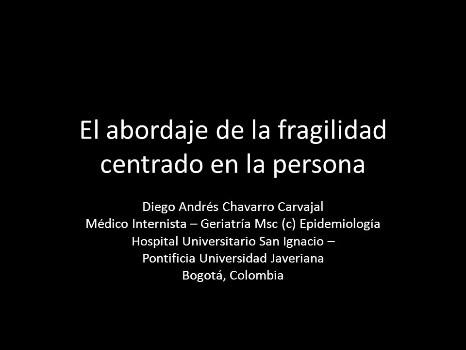 El abordaje de la fragilidad centrado en la persona