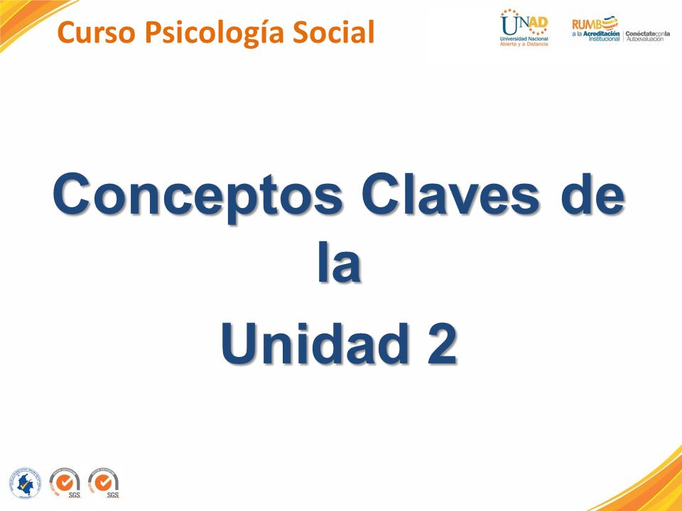Curso Psicología Social Conceptos Claves de la Unidad 2