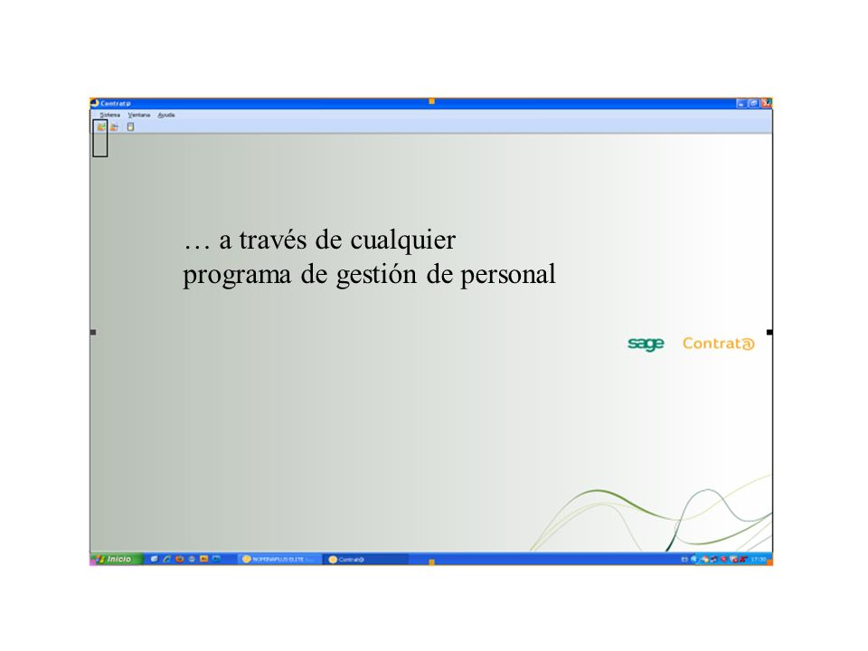 … a través de cualquier programa de gestión de personal