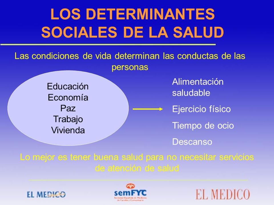 LOS DETERMINANTES SOCIALES DE LA SALUD