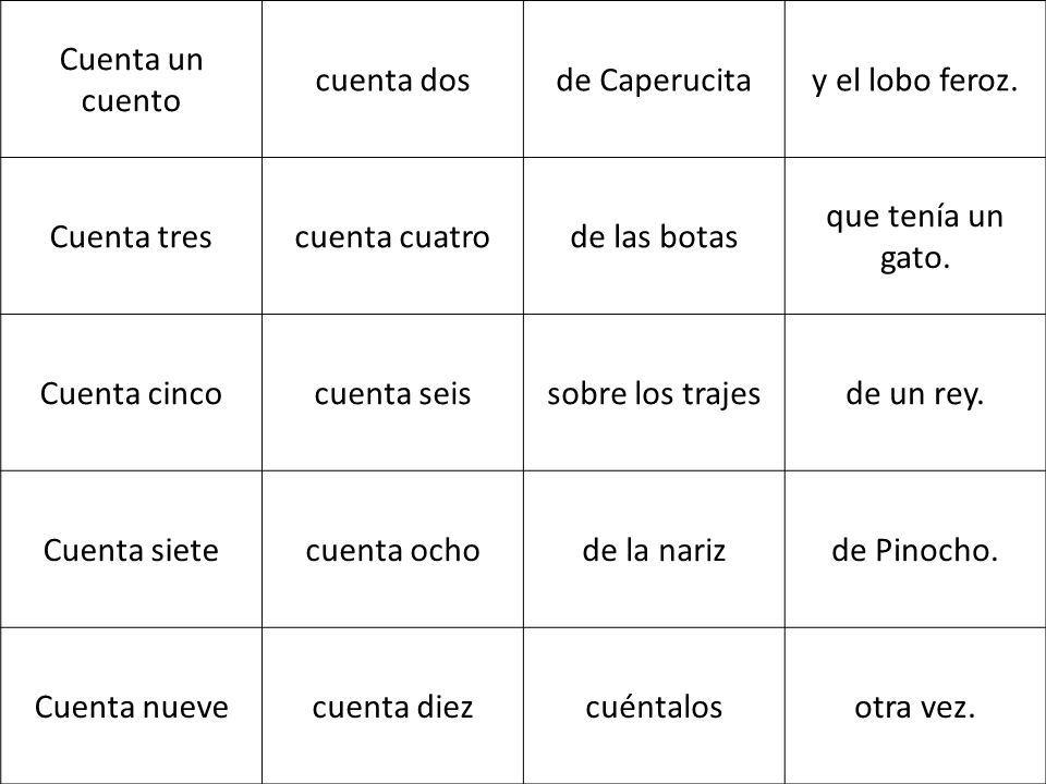 Cuenta un cuento cuenta dos de Caperucita y el lobo feroz. Cuenta tres
