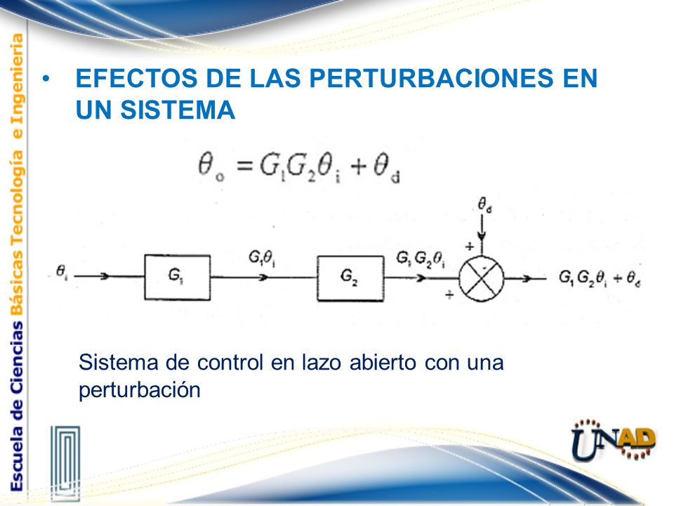 EFECTOS DE LAS PERTURBACIONES EN UN SISTEMA