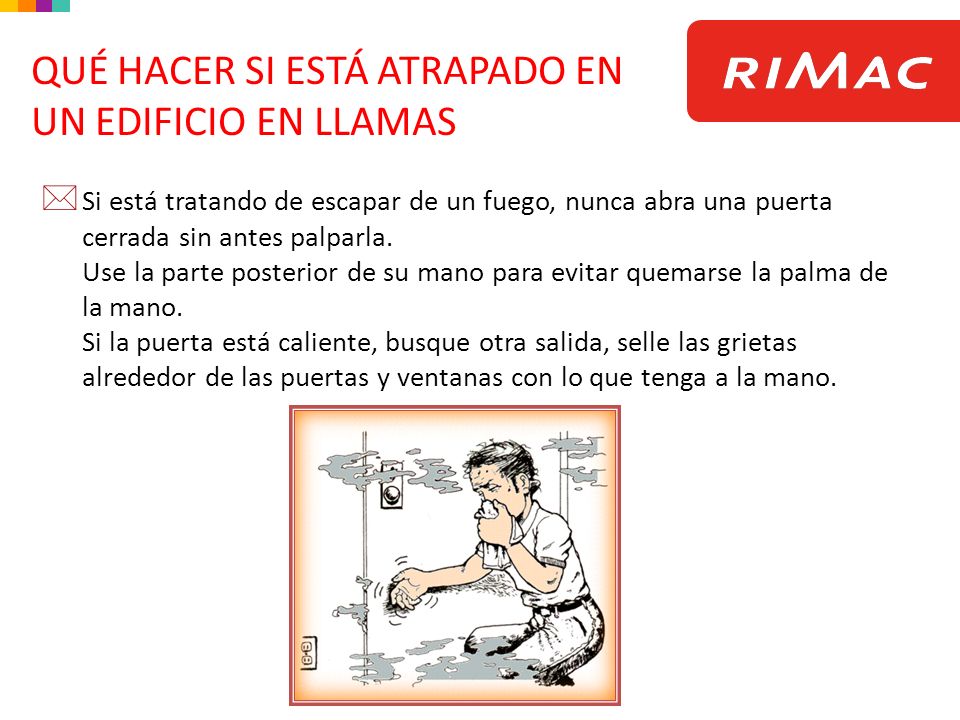 QUÉ HACER SI ESTÁ ATRAPADO EN UN EDIFICIO EN LLAMAS