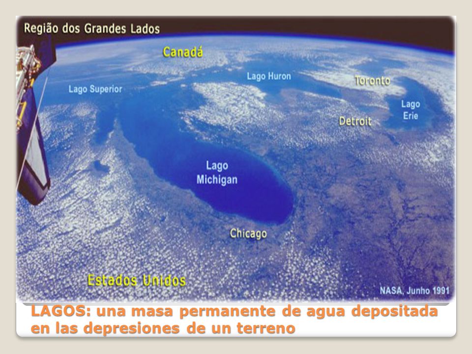 LAGOS: una masa permanente de agua depositada en las depresiones de un terreno