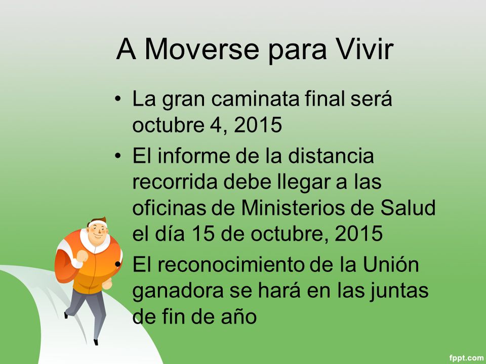 A Moverse para Vivir La gran caminata final será octubre 4, 2015