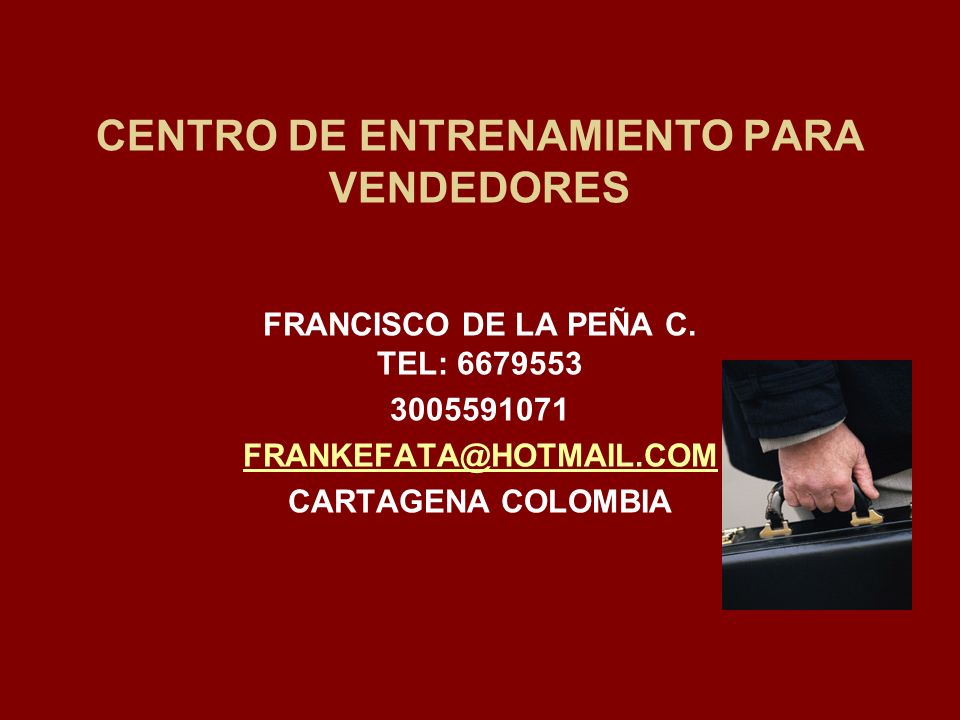 CENTRO DE ENTRENAMIENTO PARA VENDEDORES