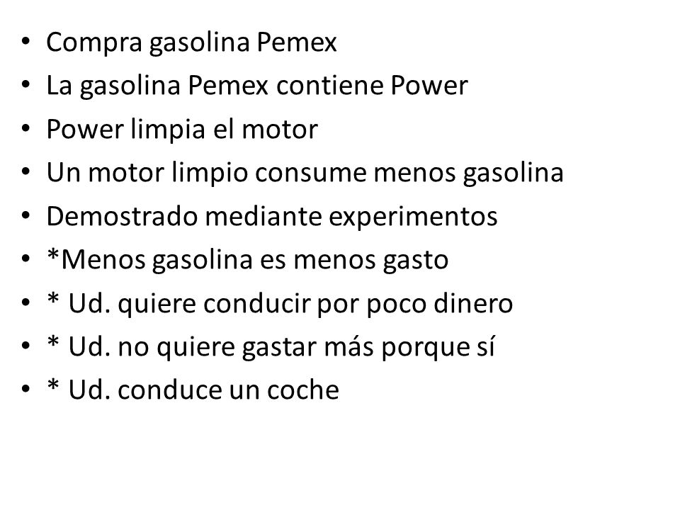 Compra gasolina Pemex La gasolina Pemex contiene Power. Power limpia el motor. Un motor limpio consume menos gasolina.