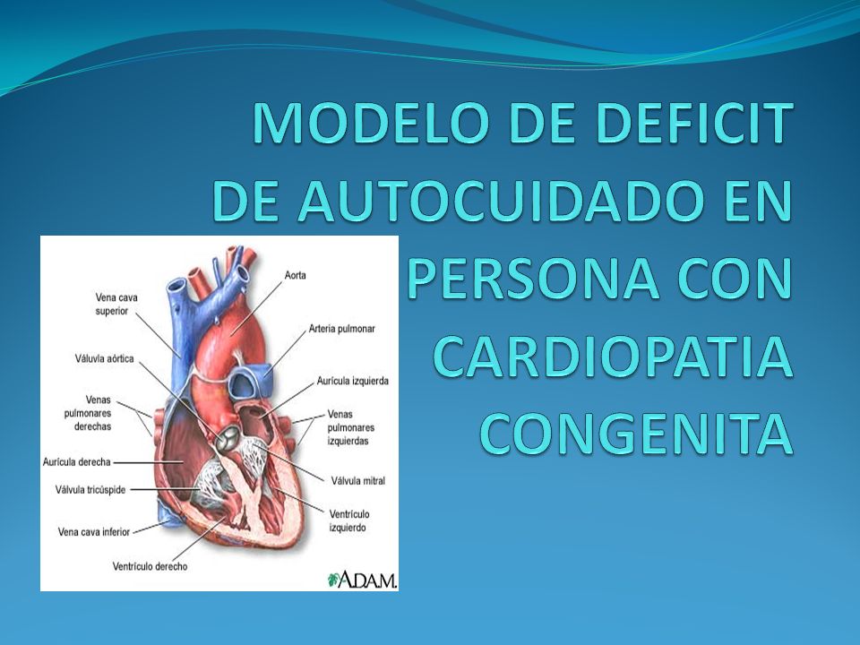MODELO DE DEFICIT DE AUTOCUIDADO EN PERSONA CON CARDIOPATIA CONGENITA