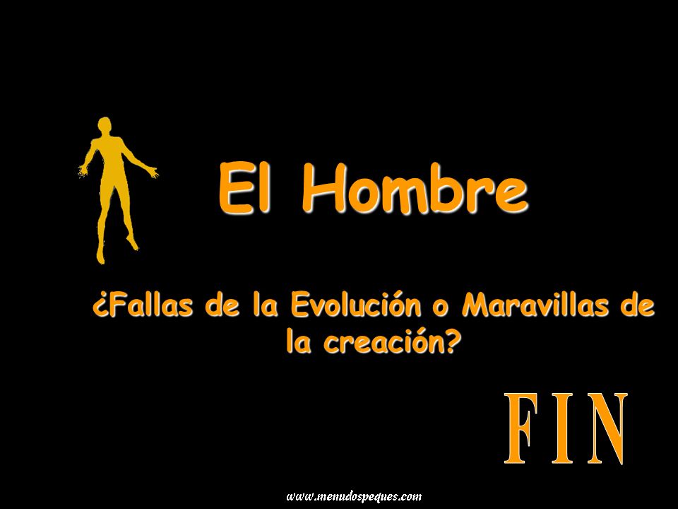 El Hombre ¿Fallas de la Evolución o Maravillas de la creación