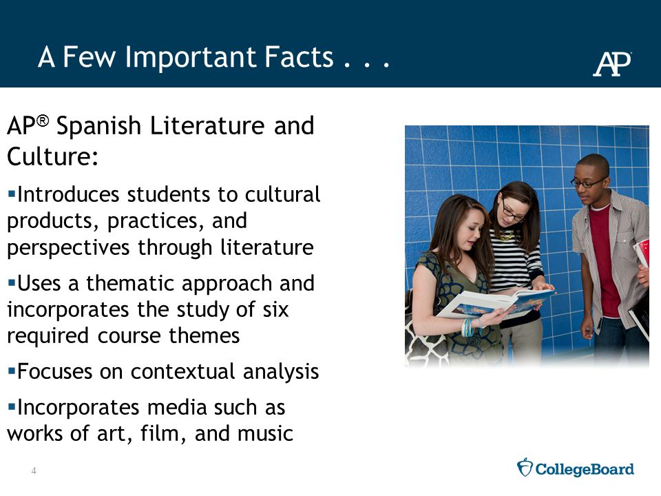 A Few Important Facts AP® Spanish Literature and Culture: