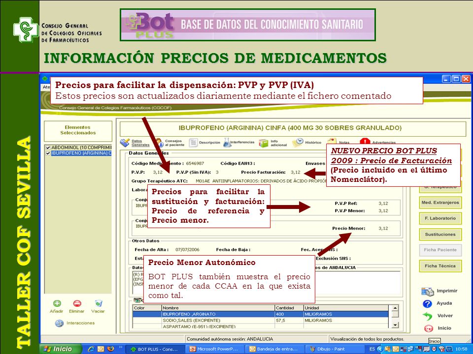 INFORMACIÓN PRECIOS DE MEDICAMENTOS