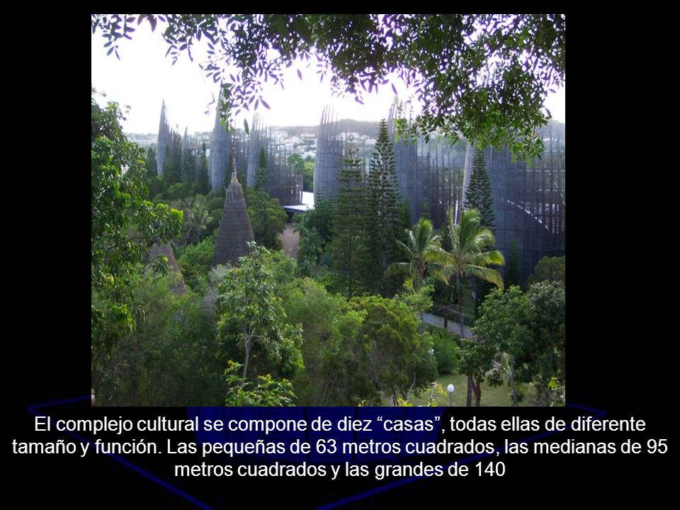El complejo cultural se compone de diez casas , todas ellas de diferente tamaño y función.