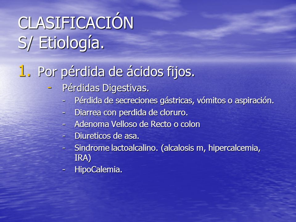 CLASIFICACIÓN S/ Etiología.