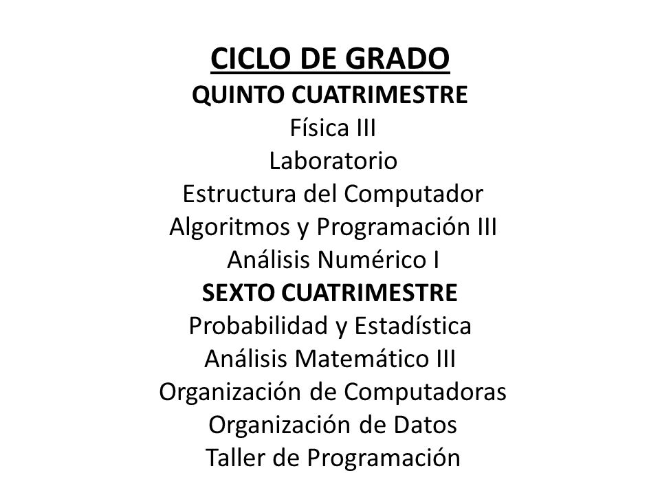 CICLO DE GRADO QUINTO CUATRIMESTRE Física III Laboratorio