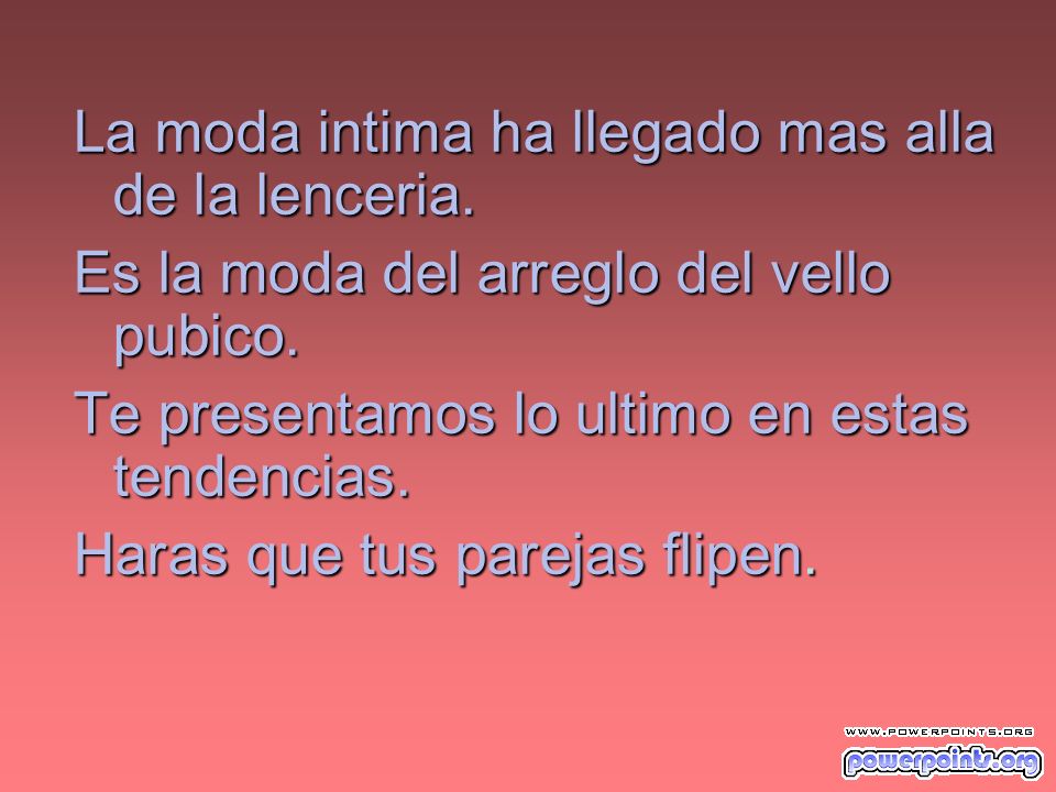 La moda intima ha llegado mas alla de la lenceria.