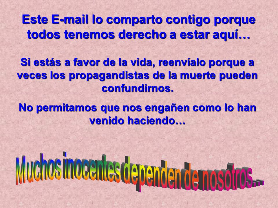 Este  lo comparto contigo porque todos tenemos derecho a estar aquí…