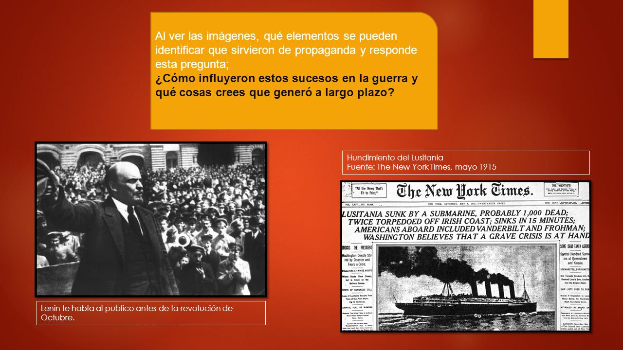 Al ver las imágenes, qué elementos se pueden identificar que sirvieron de propaganda y responde esta pregunta;