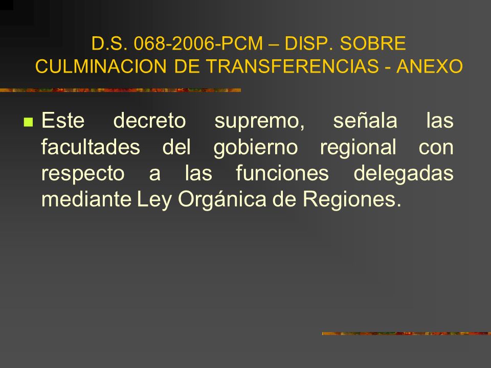 D.S PCM – DISP. SOBRE CULMINACION DE TRANSFERENCIAS - ANEXO