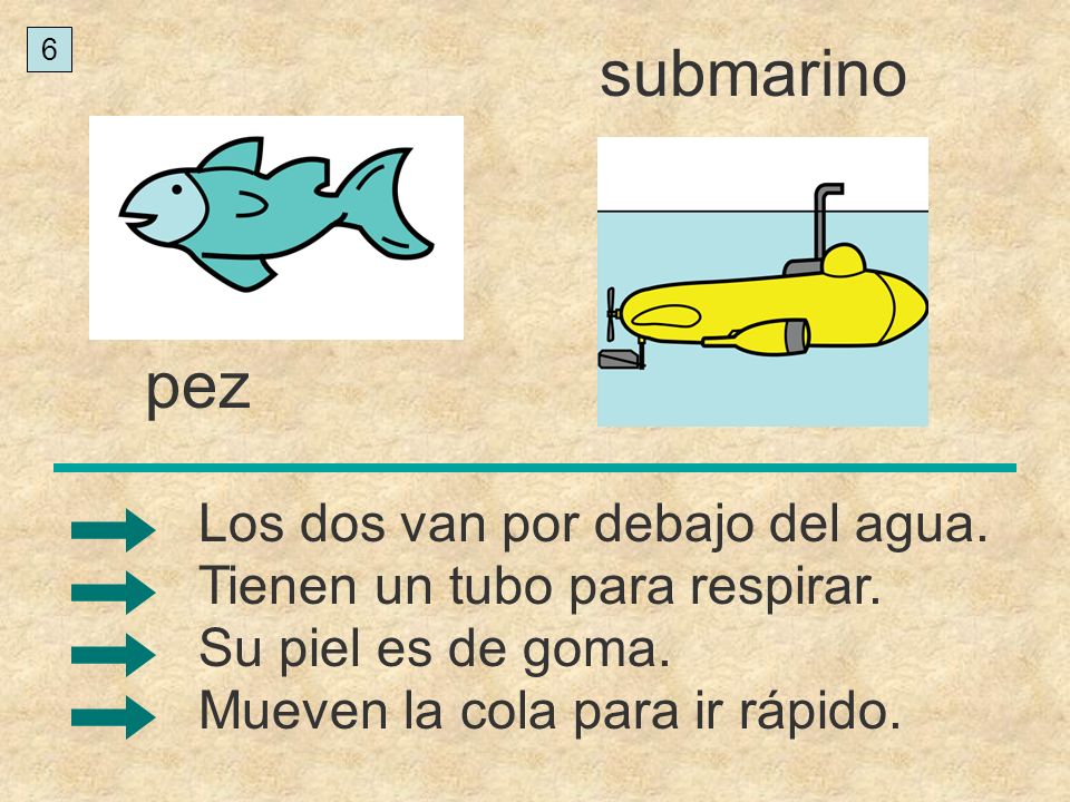 submarino pez Los dos van por debajo del agua.