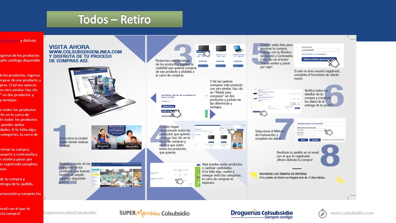 Todos – Retiro Visita ahora   y disfruta de tu proceso de compra así:
