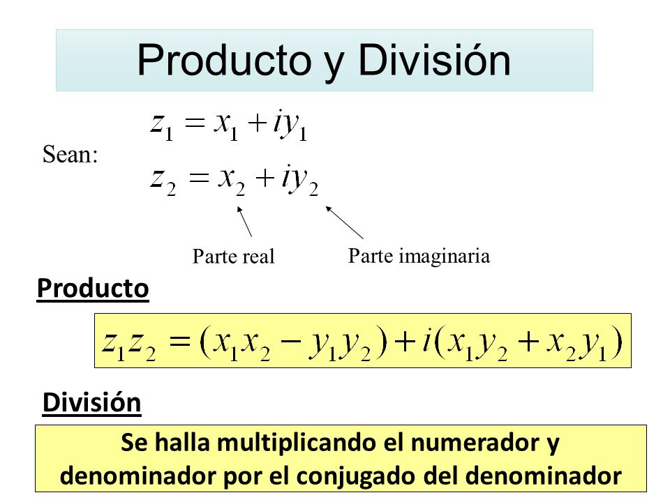 Producto y División Producto División