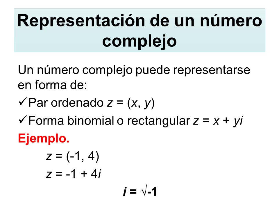 Numeros Complejos Ppt Descargar