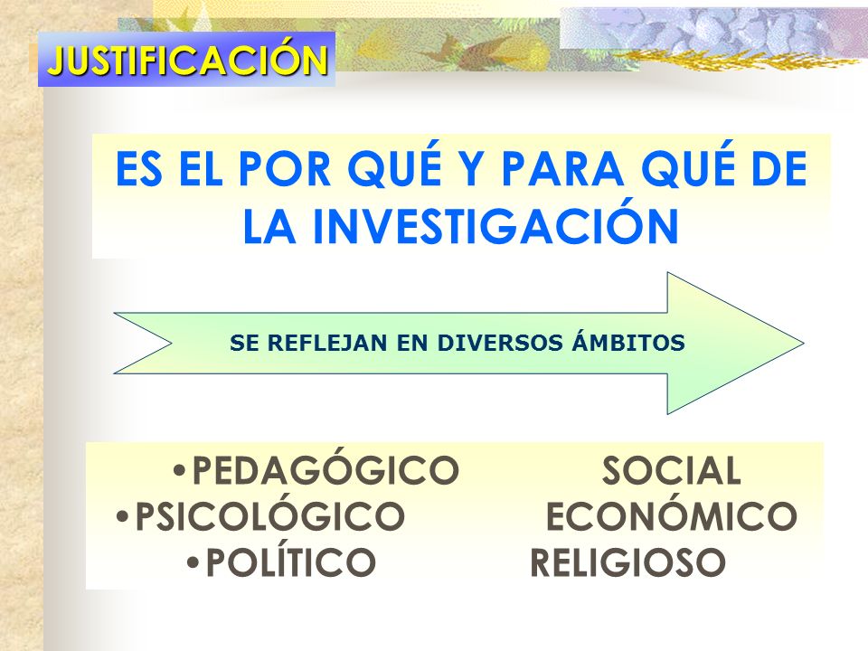 ES EL POR QUÉ Y PARA QUÉ DE LA INVESTIGACIÓN