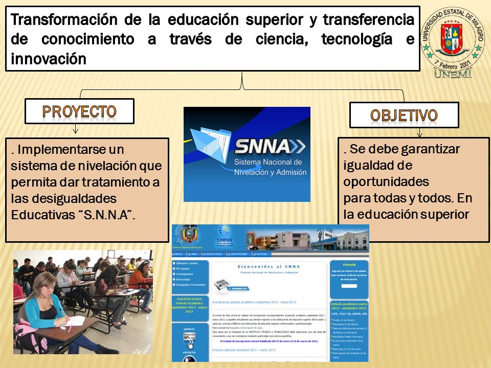 Transformación de la educación superior y transferencia de conocimiento a través de ciencia, tecnología e innovación
