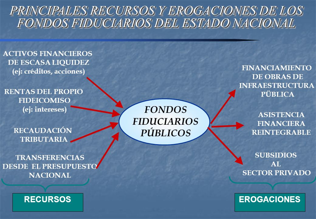 PRINCIPALES RECURSOS Y EROGACIONES DE LOS FONDOS FIDUCIARIOS DEL ESTADO NACIONAL