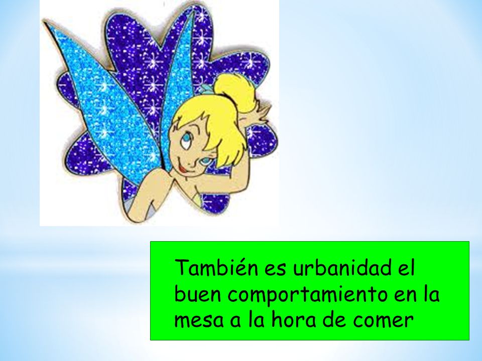 También es urbanidad el buen comportamiento en la mesa a la hora de comer