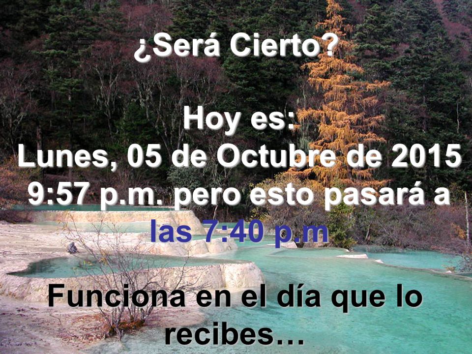 domingo, 23 de abril de :29 p.m. pero esto pasará a las 7:40 p.m