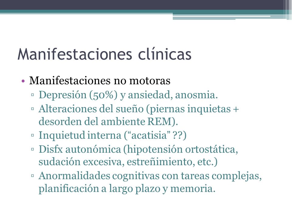 Manifestaciones clínicas