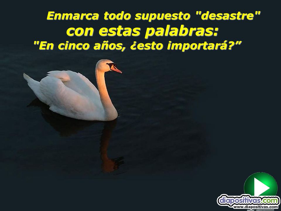 Enmarca todo supuesto desastre En cinco años, ¿esto importará