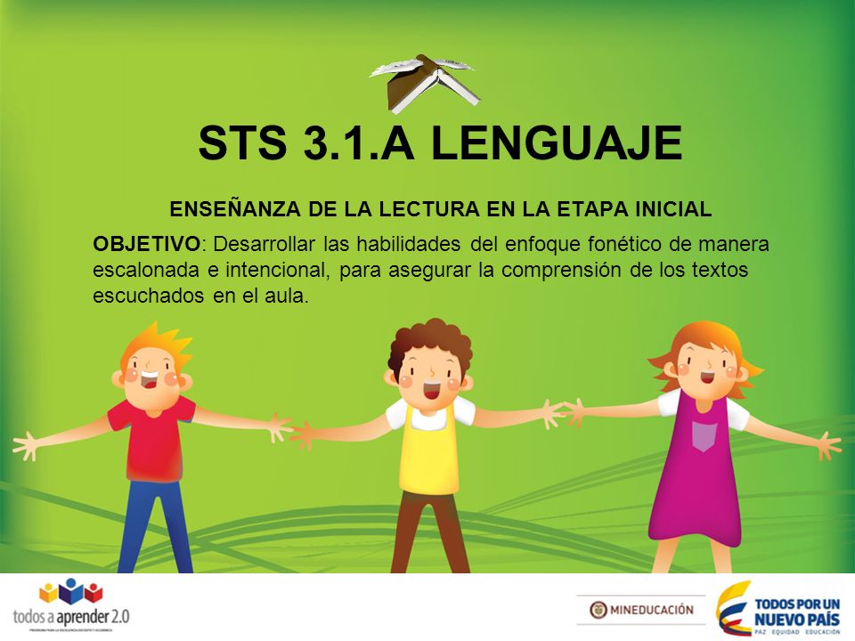 STS 3.1.A LENGUAJE ENSEÑANZA DE LA LECTURA EN LA ETAPA INICIAL