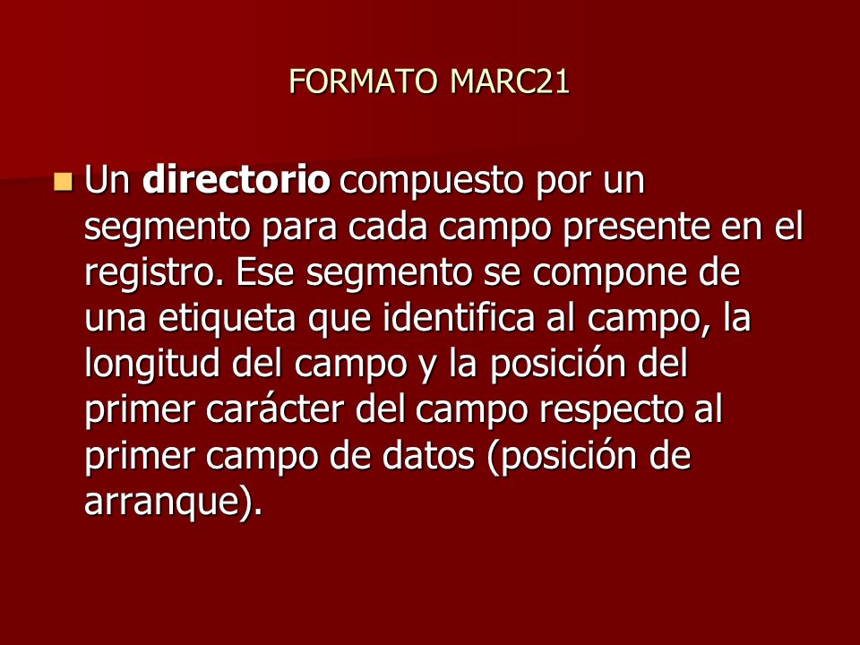 FORMATO MARC21