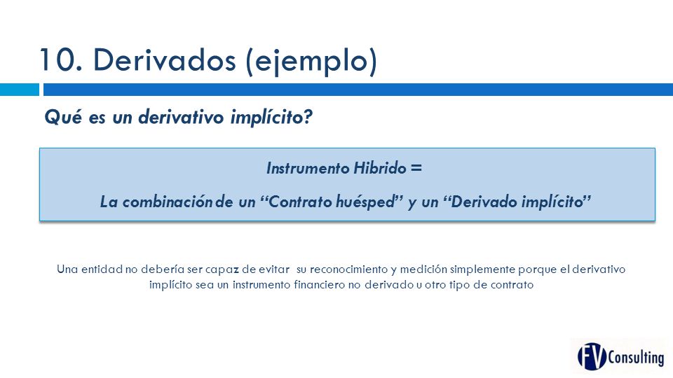 La combinación de un Contrato huésped y un Derivado implícito