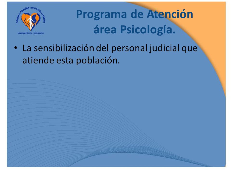 Programa de Atención área Psicología.