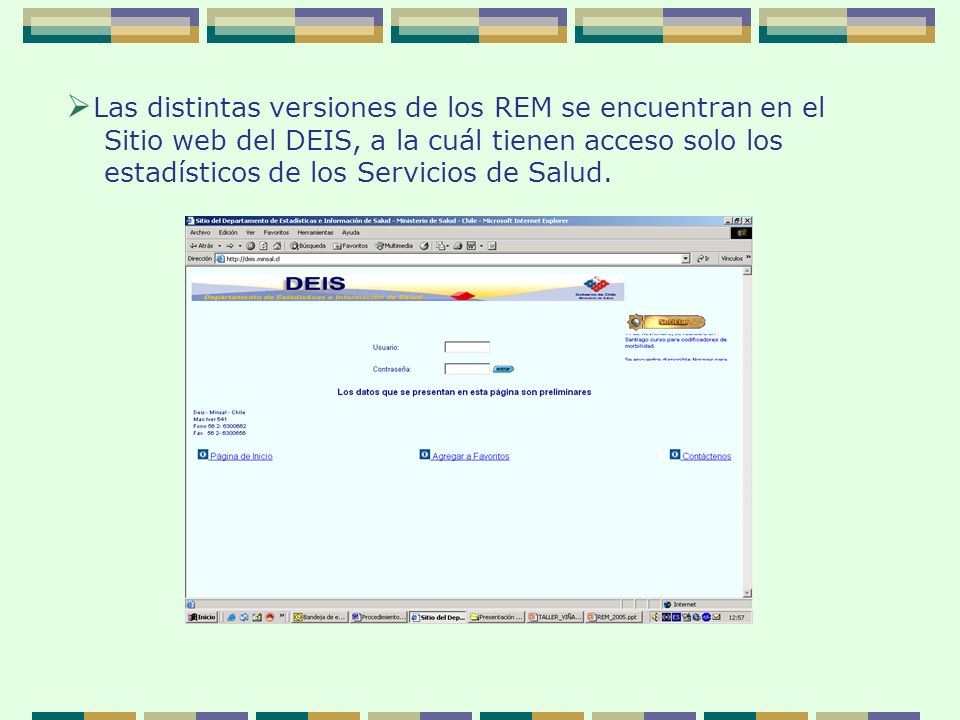 Las distintas versiones de los REM se encuentran en el