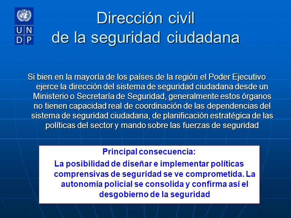 Dirección civil de la seguridad ciudadana