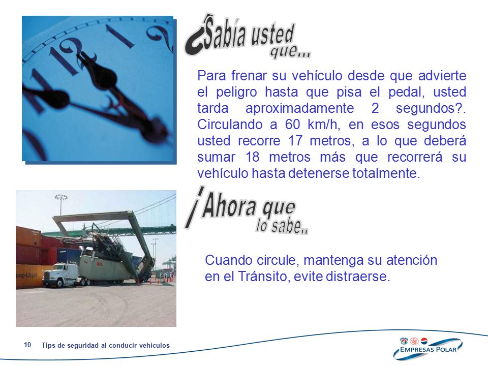 ¿ Sabía usted que... ¡ Ahora que lo sabe..