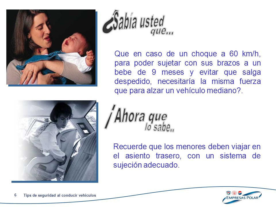 ¿ Sabía usted que... ¡ Ahora que lo sabe..