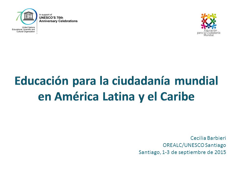 Educación para la ciudadanía mundial en América Latina y el Caribe