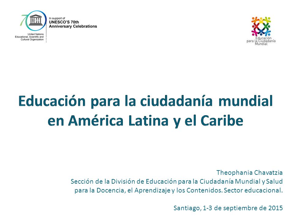 Educación para la ciudadanía mundial en América Latina y el Caribe