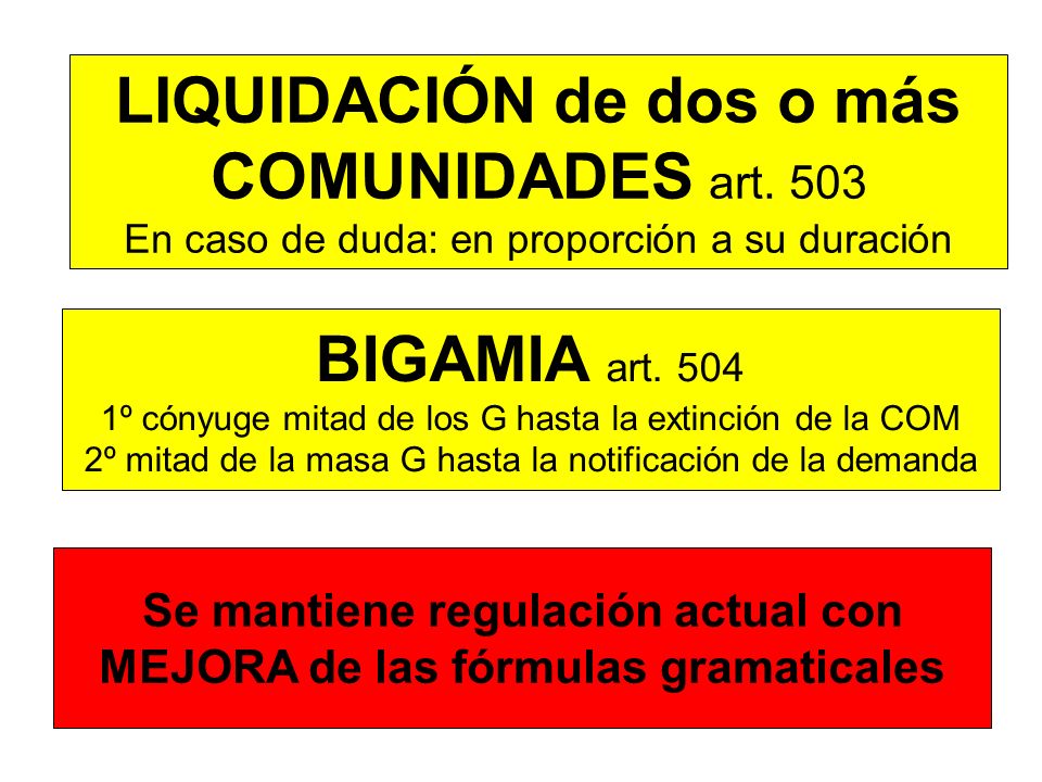 Se mantiene regulación actual con MEJORA de las fórmulas gramaticales
