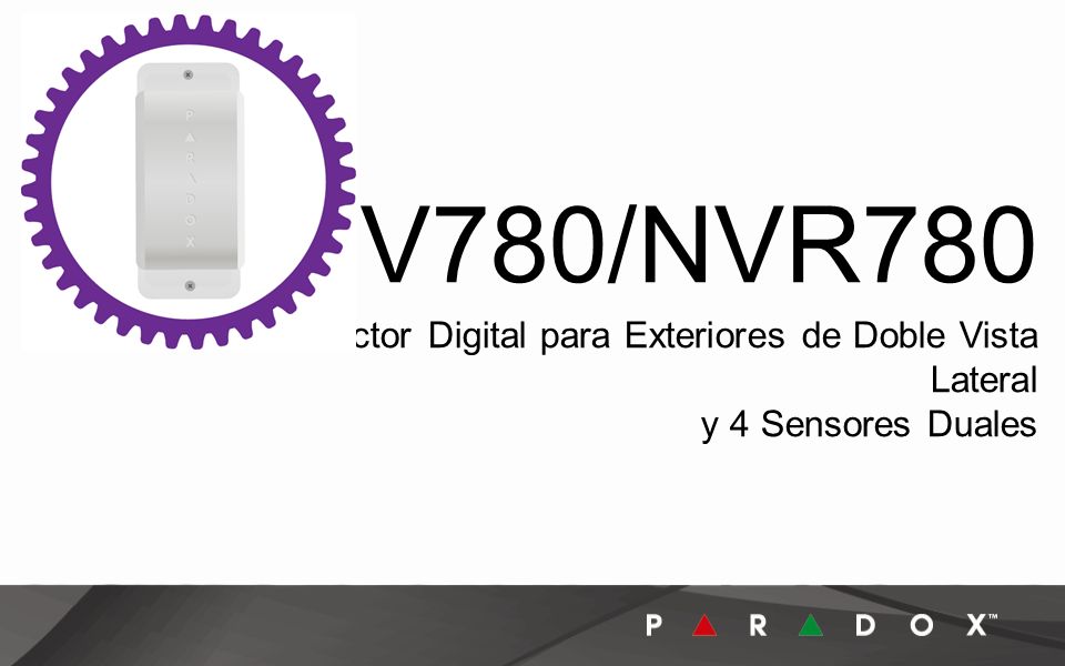 NV780/NVR780 Detector Digital para Exteriores de Doble Vista Lateral