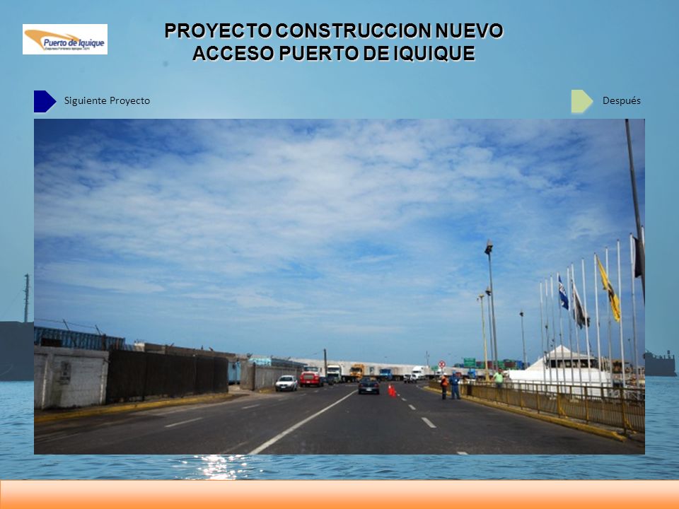 PROYECTO CONSTRUCCION NUEVO ACCESO PUERTO DE IQUIQUE